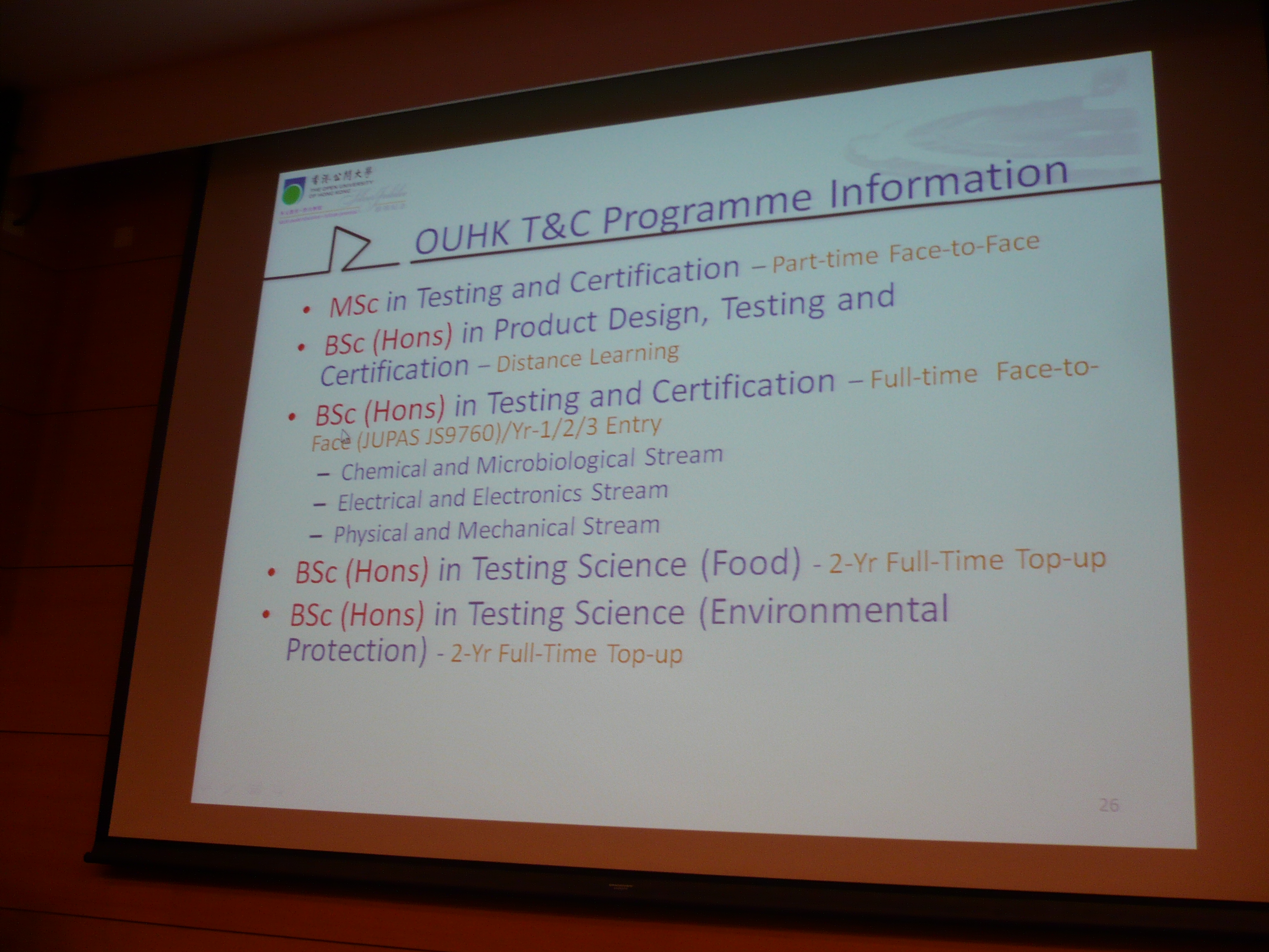 Seminar on the BSc in Testing Science/Testing and Certification Programmes (OUHK) - Photo - 9